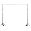 VEVOR Backdrop Stand, 8.5 x 10 ft Adjustable Photo Backdrop Stand Kit, Portable Background Backdrop Stand with 2 Tripods, Heavy Duty Projector Screen Stand, for Wedding, Photo Video Studio & Party