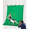 VEVOR Backdrop Stand, 5 x 6.5 ft Adjustable Photo Backdrop Stand Kit, Portable Background Backdrop Stand with 3 Crossbars, Heavy Duty Projector Screen Stand, for Wedding, Photo Video Studio & Party