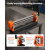 VEVOR Slip Roll Machine 24 in Max Forming Width 21 Gauge Slip Roller Bender, Manual Sheet Metal Rolling Bending Machine, Heavy-Duty with Fixed Rollers, for Aluminum Alloy Copper Sheet Low Carbon Steel