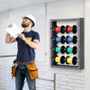 VEVOR Wire Spool Rack, 4 Adjustable Rods, Cold-Rolled Steel Wire Spool Holder Wall Mounted for Multi-Spools, Wiring Storage, 150 lbs Capacity Cable Dispenser, for Electrical Industrial Retail Use