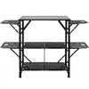 VEVOR Camping Kitchen Table, One-piece Folding Portable Cook Station with A Carrying Bag, Aluminum Camping Table 4 Iron Side Tables & 2 Shelves, Ideal for Outdoor Picnics, BBQs, Camping, RV Traveling