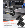VEVOR Bead Roller Forming Set 9 Dies 1 Polyurethane Wheel Metal Fabrication, Compatible with 22 mm Shaft Bead Rollers, Durable Construction, Multiple Forming Profiles, for Aluminum Alloy Copper Sheet