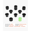 VEVOR Bead Roller Forming Set 9 Dies 1 Polyurethane Wheel Metal Fabrication, Compatible with 22 mm Shaft Bead Rollers, Durable Construction, Multiple Forming Profiles, for Aluminum Alloy Copper Sheet