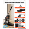 VEVOR Button Maker Machine 1.25"/32 mm Pin Maker 500pcs Button Parts Black, with Circle Cutter, Magic Book, and Hex Wrenches, Ergonomic Handle, for DIY Badges, Pins, Fridge Magnets and Key Chains
