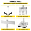VEVOR Dent Pull Lever Bar Kit Fit for Both Aluminum and Steel Dent Pulling (33INCH/850MM)