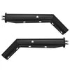 VEVOR Angled Spring Loaded Mud Flap Hangers, 1-1/8" Bolt Spacing Mudflap Hangers for Semi Trucks, 1 Pair Heavy Duty Semi Truck Mud Flap Hanger Set with Reflective Strips, Black
