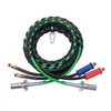 VEVOR 12FT Semi Truck Air Lines Kit with 2PCS Glad Hands, 3-in-1 Air Hoses & 7 Way ABS Electric Power Line, with 2PCS Gladhand Handles, 4PCS Seals and Tender Spring Kit for Semi Truck Trailer Tractor