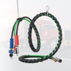 VEVOR 12FT Semi Truck Air Lines Kit, 3-in-1 Air Hoses & ABS Power Line for Semi Truck Trailer Tractor, 7-Way Plug Electrical Cord Cable and Rubber Air Lines Hose Assembly Kit with Hook & Teflon Tape
