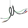 VEVOR 12FT Semi Truck Air Lines Kit, 3-in-1 Air Hoses & ABS Power Line for Semi Truck Trailer Tractor, 7-Way Plug Electrical Cord Cable and Rubber Air Lines Hose Assembly Kit with Hook & Teflon Tape