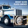 VEVOR Front Axle Wheel Covers, Dome Axle Cover for Semi Truck, ABS Electroplate Rust-Resistant Lug Nut Covers, Universal Fit, Installation Tool Included, Complete Axle Cover Combo Kit