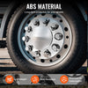VEVOR Front Axle Wheel Covers, Dome Axle Cover for Semi Truck, ABS Electroplate Rust-Resistant Lug Nut Covers, Universal Fit, Installation Tool Included, Complete Axle Cover Combo Kit