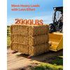 VEVOR Pallet Forks, 2000 lbs 43 in Clamp-On Pallet Forks Orange Tips Fixed, Front Loader Attachment for Tractor, Skid Steer, Loader Bucket, Agriculture, Farm, Heavy-Duty Reinforced Steel Bucket Fork