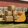 VEVOR Pallet Forks, 2000 lbs 43 in Clamp-On Pallet Forks Orange Tips Fixed, Front Loader Attachment for Tractor, Skid Steer, Loader Bucket, Agriculture, Farm, Heavy-Duty Reinforced Steel Bucket Fork