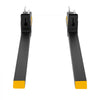 VEVOR Pallet Forks, 4000 lbs 60 in Clamp-On Pallet Forks Yellow Tips Fixed, Front Loader Attachment for Tractor, Skid Steer, Loader Bucket, Agriculture, and Farm Use, Heavy-Duty Steel Bucket Fork