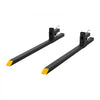 VEVOR Pallet Forks, 2000 lbs 60 in Clamp-On Pallet Forks Yellow Tips Fixed, Front Loader Attachment for Tractor, Skid Steer, Loader Bucket, Agriculture, Farm, Heavy-Duty Reinforced Steel Bucket Fork