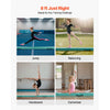 VEVOR 8FT Folding Balance Beam for Kids, 200LBS Stable Support Gymnastics Floor Beam with Non-Slip Mats, Gymnastics Training Equipment with Anti-Slip Bottom and Carrying Bag for Home Gym, Mint Green