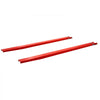 VEVOR Forklift Extensions 96 x 4.5 in, 5500 lbs Load Capacity & Bottom Lock, for Forklifts and Forklift Trucks, Heavy-Duty Industrial Steel Pallet Fork Attachments, Extended Load Handling, Red, 1 Pair