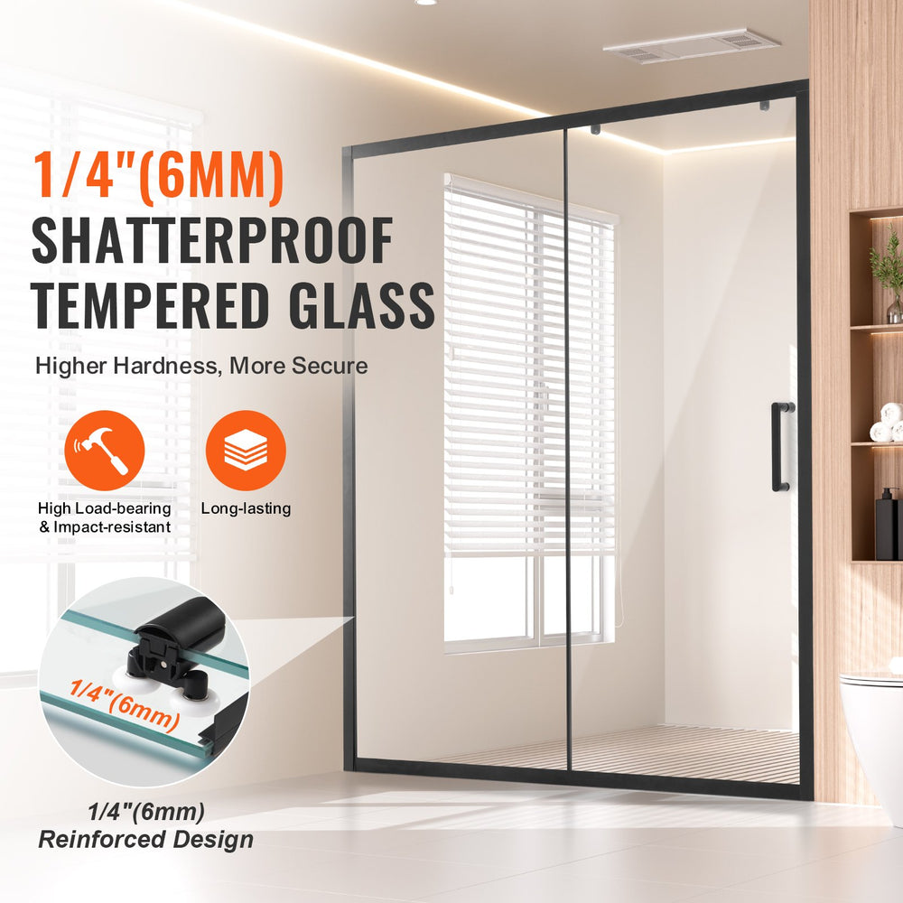 1/4 in (6mm) shatterproof tempered glass feature graphic