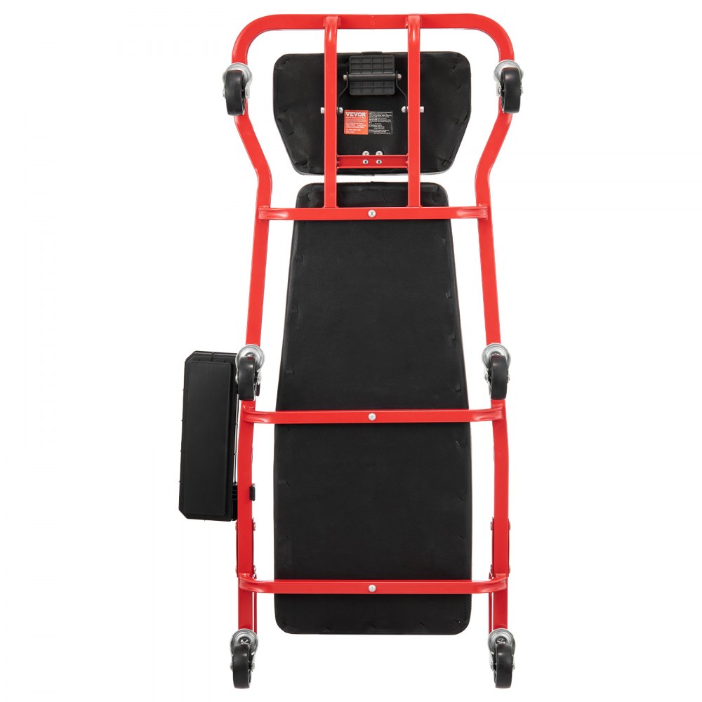 VEVOR Mechanic Garage Creeper, 44-Inch, 300 lbs Capacity Automotive Rolling Creeper with 6 Casters Adjustable Cushioned Headrest Tool Tray, Heavy Duty Steel Frame for Garages, Repair Shops, and DIY
