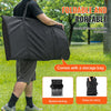 VEVOR Portable Folding Bench, 6 Seat Foldable Soccer Bench with Side Pockets and Carrying Bag, Lightweight Sideline Seating with Back Rest for Football, Baseball, Camping, Outdoor Events, Black