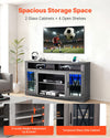 VEVOR TV Stand for TVs up to 65 inch, Farmhouse Entertainment Center with Light Strip (Image 2)