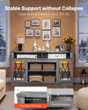 VEVOR TV Stand for TVs up to 65 inch, Farmhouse Entertainment Center with Light Strip (Image 4)