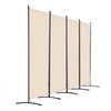 VEVOR Room Divider, 4 Panel Room Divider, Folding Privacy Screen and Portable Partition Divider for Room Separation, Freestanding Room Partitions for Office, Bedroom, Study, Beige