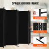 VEVOR Room Divider, 6 Panel Room Divider, Folding Privacy Screen and Portable Partition Divider for Room Separation, Freestanding Room Partitions for Office, Bedroom, Study, Black