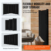 VEVOR Room Divider, 6 Panel Room Divider, Folding Privacy Screen and Portable Partition Divider for Room Separation, Freestanding Room Partitions for Office, Bedroom, Study, Black