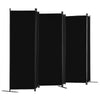 VEVOR Room Divider, 6 Panel Room Divider, Folding Privacy Screen and Portable Partition Divider for Room Separation, Freestanding Room Partitions for Office, Bedroom, Study, Black