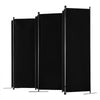 VEVOR Room Divider, 6 Panel Room Divider, Folding Privacy Screen and Portable Partition Divider for Room Separation, Freestanding Room Partitions for Office, Bedroom, Study, Black