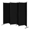 VEVOR Room Divider, 6 Panel Room Divider, Folding Privacy Screen and Portable Partition Divider for Room Separation, Freestanding Room Partitions for Office, Bedroom, Study, Black