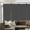 VEVOR Room Divider, 6 Panel Room Divider, Folding Privacy Screen and Portable Partition Divider for Room Separation, Freestanding Room Partitions for Office, Bedroom, Study, Grey