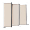 VEVOR Room Divider, 6 Panel Room Divider, Folding Privacy Screen and Portable Partition Divider for Room Separation, Freestanding Room Partitions for Office, Bedroom, Study, Beige