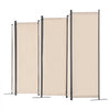 VEVOR Room Divider, 6 Panel Room Divider, Folding Privacy Screen and Portable Partition Divider for Room Separation, Freestanding Room Partitions for Office, Bedroom, Study, Beige