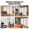 VEVOR Room Divider, 3 Panel Room Divider, Folding Privacy Screen and Portable Partition Divider for Room Separation, Freestanding Room Partitions for Office, Bedroom, Study, Beige