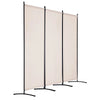 VEVOR Room Divider, 3 Panel Room Divider, Folding Privacy Screen and Portable Partition Divider for Room Separation, Freestanding Room Partitions for Office, Bedroom, Study, Beige