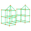 VEVOR Fort Building Kit for Kids, 140PCS Glow in The Dark STEM Building Toys, Educational Gift for 4 5 6 7 8+ Year Old Boys & Girls Indoor Outdoor Play Tent Construction Toys with 96 Rods and 44 Balls