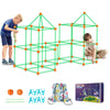 VEVOR Fort Building Kit for Kids, 140PCS Glow in The Dark STEM Building Toys, Educational Gift for 4 5 6 7 8+ Year Old Boys & Girls Indoor Outdoor Play Tent Construction Toys with 96 Rods and 44 Balls