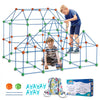 VEVOR Fort Building Kit for Kids, 180PCS STEM Building Toys, Educational Gift for 4 5 6 7 8+ Year Old Boys & Girls, Indoor Outdoor Play Tent Builder Set Construction Toys with 120 Rods and 60 Balls