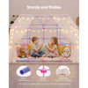 VEVOR Fort Building Kit for Kids, 140 PCS Creative STEM Construction Toys, for 4 5 6 7 8+ Year Old Boys Girls, Upgraded Balls, Ring & Ball Toss, Educational Activity, Indoor Outdoor Play, Storage Bag