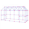 VEVOR Fort Building Kit for Kids, 140 PCS Creative STEM Construction Toys, for 4 5 6 7 8+ Year Old Boys Girls, Upgraded Balls, Ring & Ball Toss, Educational Activity, Indoor Outdoor Play, Storage Bag