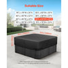 VEVOR Outdoor Hot Tub Cover, 93 x 93 x 20 Inch Weatherproof and Waterproof Hot Tub Cover Protector, 600D Heavy Duty Oxford Fabric and 950N Tearing Strength, Square Spa Covers for Hottub, Black