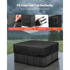 VEVOR Outdoor Hot Tub Cover, 93 x 93 x 20 Inch Weatherproof and Waterproof Hot Tub Cover Protector, 600D Heavy Duty Oxford Fabric and 950N Tearing Strength, Square Spa Covers for Hottub, Black