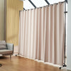 VEVOR Room Divider, 8 ft x 10 ft Portable Panel Room Divider with Wheels Curtain Divider Stand, Room Divider Privacy Screen for Office, Bedroom, Dining Room, Study, Khaki