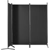 VEVOR Room Divider, 6.1 ft Room Dividers and Folding Privacy Screens (3-panel), Fabric Partition Room Dividers for Office, Bedroom, Dining Room, Study, Freestanding, Black