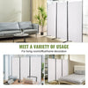 VEVOR Room Divider, 6.1 ft Room Dividers and Folding Privacy Screens (3-panel), Fabric Partition Room Dividers for Office, Bedroom, Dining Room, Study, Freestanding, White