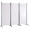 VEVOR Room Divider, 6.1 ft Room Dividers and Folding Privacy Screens (3-panel), Fabric Partition Room Dividers for Office, Bedroom, Dining Room, Study, Freestanding, White