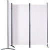 VEVOR Room Divider, 6.1 ft Room Dividers and Folding Privacy Screens (3-panel), Fabric Partition Room Dividers for Office, Bedroom, Dining Room, Study, Freestanding, White