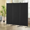 VEVOR Room Divider, 3 Panel Room Dividers and Folding Privacy Screens, Fabric Partition Room Dividers for Office, Bedroom, Dining Room, Study, Freestanding, Black